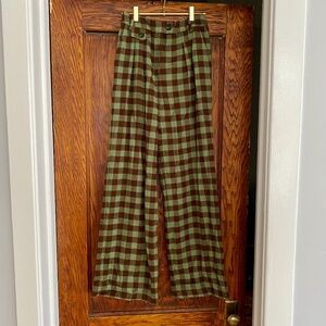 NWT - FRNCH Checkered Trousers - Size Small